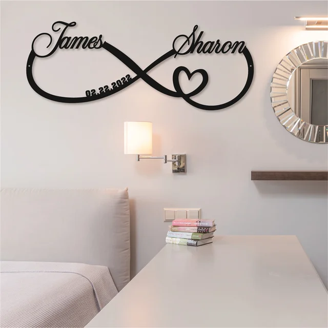 Personalized Infinity Love Wall Art 5