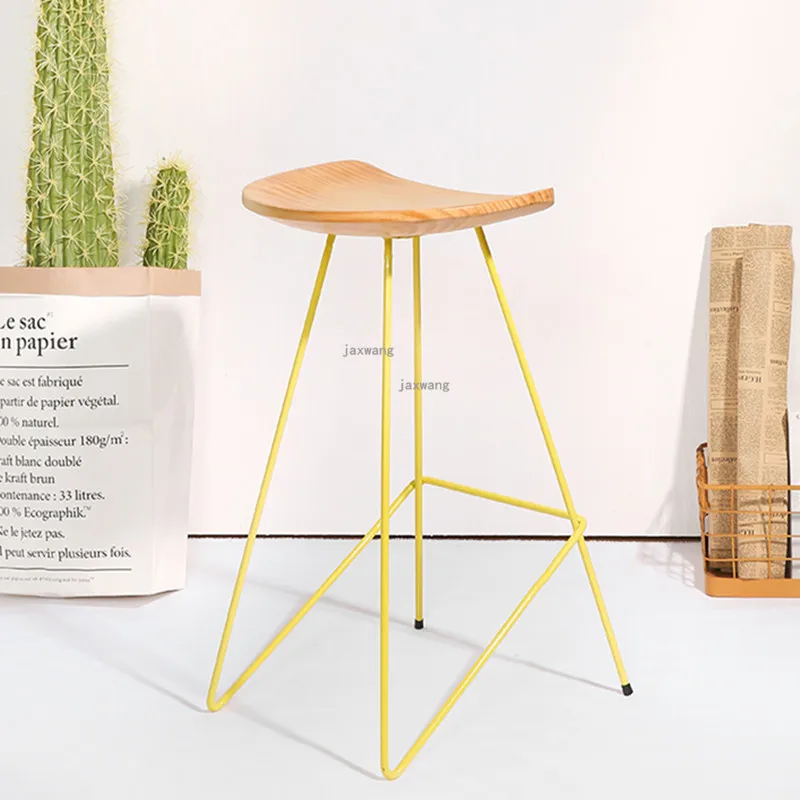 Nordic Minimalist Bar Stool Creative Design High Feet Bar Stools Modern