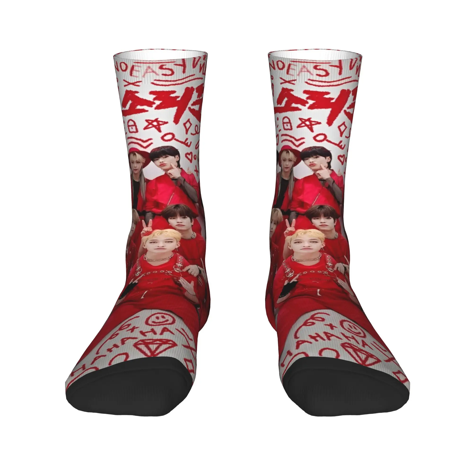 Kids' Gothic Design Autumn Socks - KPOP Inspired Band Style Outdoor Quality