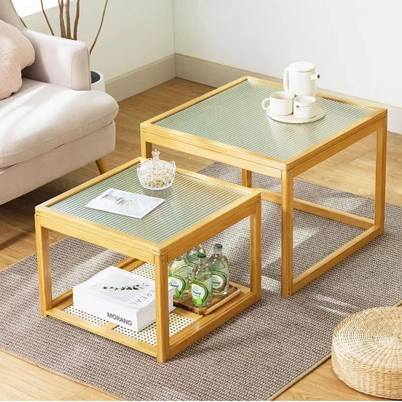 Kawaii Luxury Coffee Table Trau Living Room Small Design Nordic Coffe Table Mesa Lateral Minimalist Kaffee Tische Furniture Home
