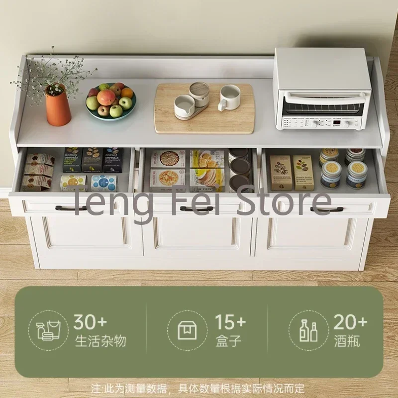 Drawers Wooden Sideboard Display Storage Locker Nordic Kitchen Sideboard Living Room Luxury Keuken Kast Kitchen Furniture SR50CG