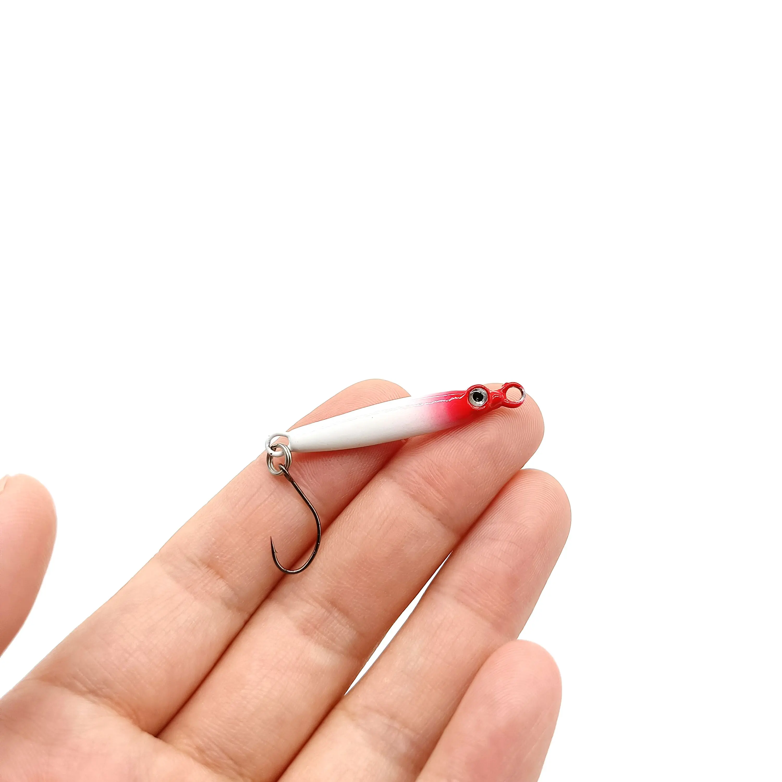 DUODUOYU 5PCS 미니 금속 지그 낚시 미끼 3g/5g Isca 인공 미끼 단일 후크 작은 물고기 낚시 액세서리