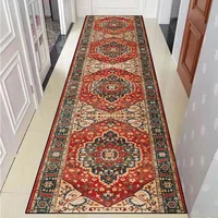 Bohemian Long Corridor Carpet European Luxury Decoration Hallway Runners Rugs Anti-slip Easy Cleaning Floor Mat Stairway Carpets 1