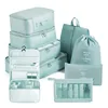 Suitcase Packing Cubes Portable Fold Wardrobe Travel Organizer Storage Bags  Luggage Clothes Shoe Pouch With Makeup Bag 2