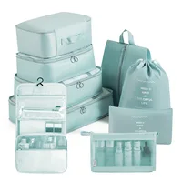 Suitcase Packing Cubes Portable Fold Wardrobe Travel Organizer Storage Bags  Luggage Clothes Shoe Pouch With Makeup Bag 2