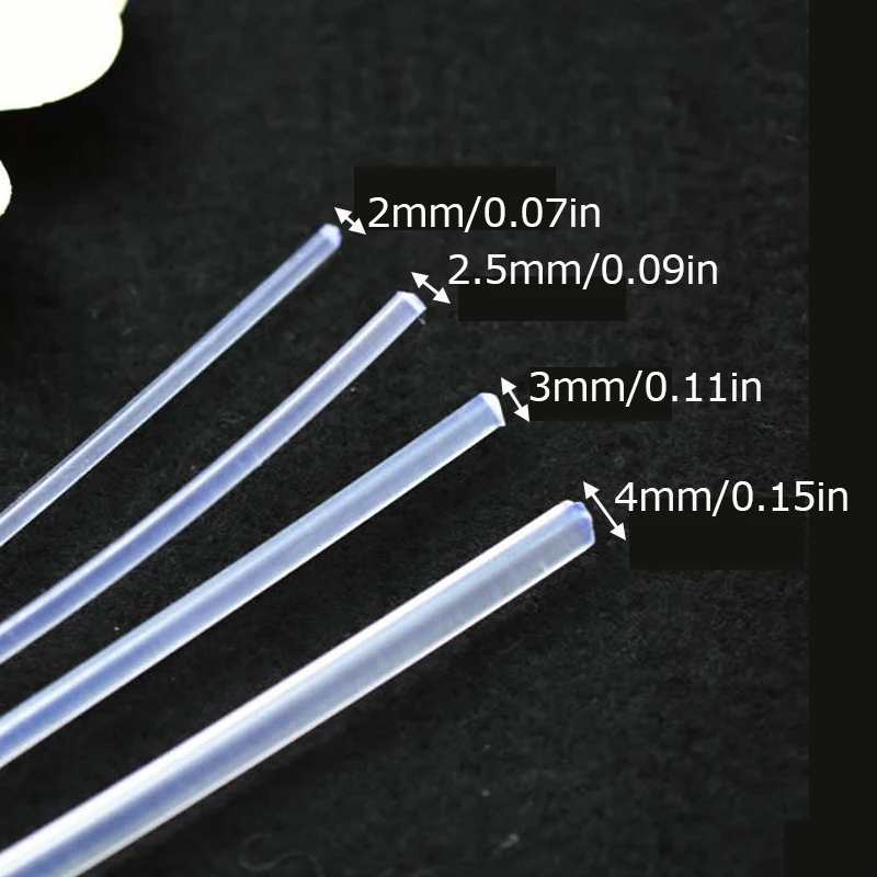 Round Plastic Boning DIY Corset Bra Wedding Dress Support Materials 10M 2/2.5/3/4mm