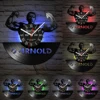 Bodybuilding Vinyl Record Wall Clock For GYM Fitness Room Workout Artwork Customizable Bodybuilder Name Carved Music Album Clock 5