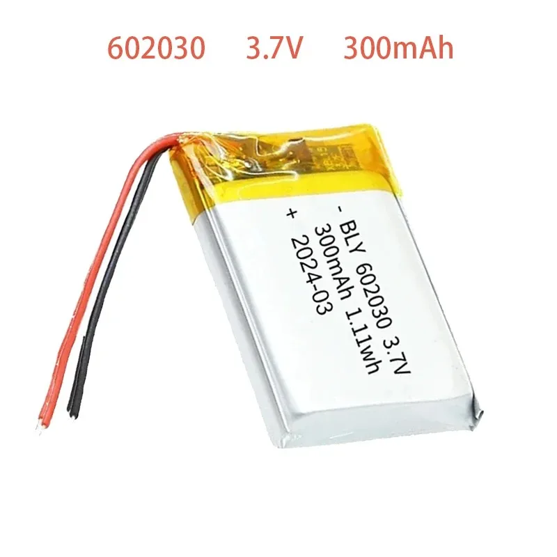 3.7V 300mAh Rechargeable Lithium Battery For Toys LED Light Bluetooth Speaker Tools Accessory