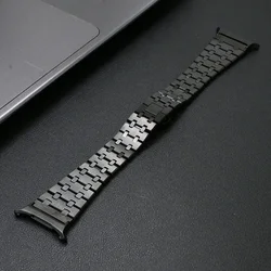 Stainless Steel Metal Watch Strap - Elegant Bracelet Design - Galaxy 8Classic 46mm (Black)