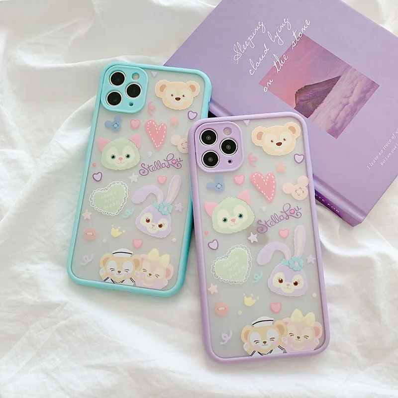 Чехлы для телефонов Disney Duffy Bear Stellalou с мультяшным рисунком iPhone 11 Pro Max 12 Mini XR XS MAX 8X7