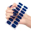 Semi Cured Gel Nail Sticker Pure Color UV LED Lamp Lasting Nail Self Manicure Decals Covered Adhesive Long Waterproof Full R0B8 4