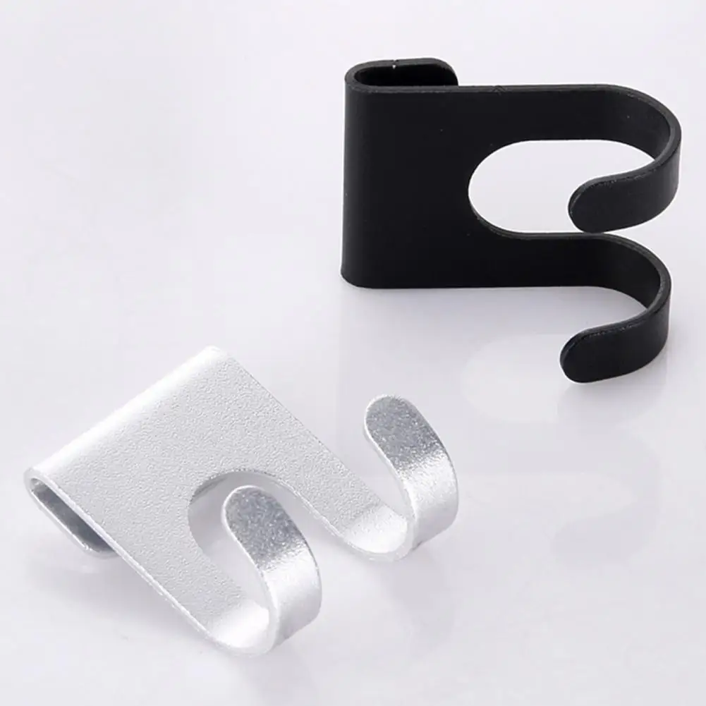2Pcs Useful Coat Hanger Good Bearing Capacity Steady Rust-proof Aviation Aluminum Free Hole Towel Wall Rack