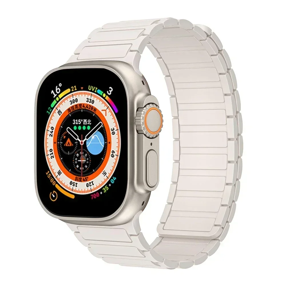 Premium Magnetic Silicone Loop for Apple Watch Bands - Versatile and Stylish Strap Replacement