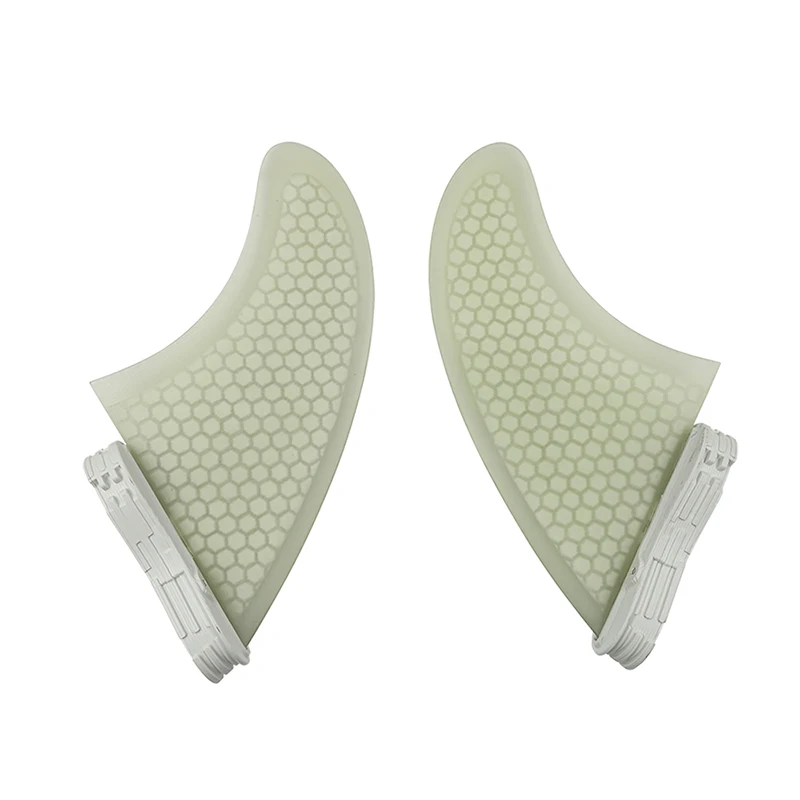 Surfboard double-board set, 2 fins, two-part set, 2-part black and white color