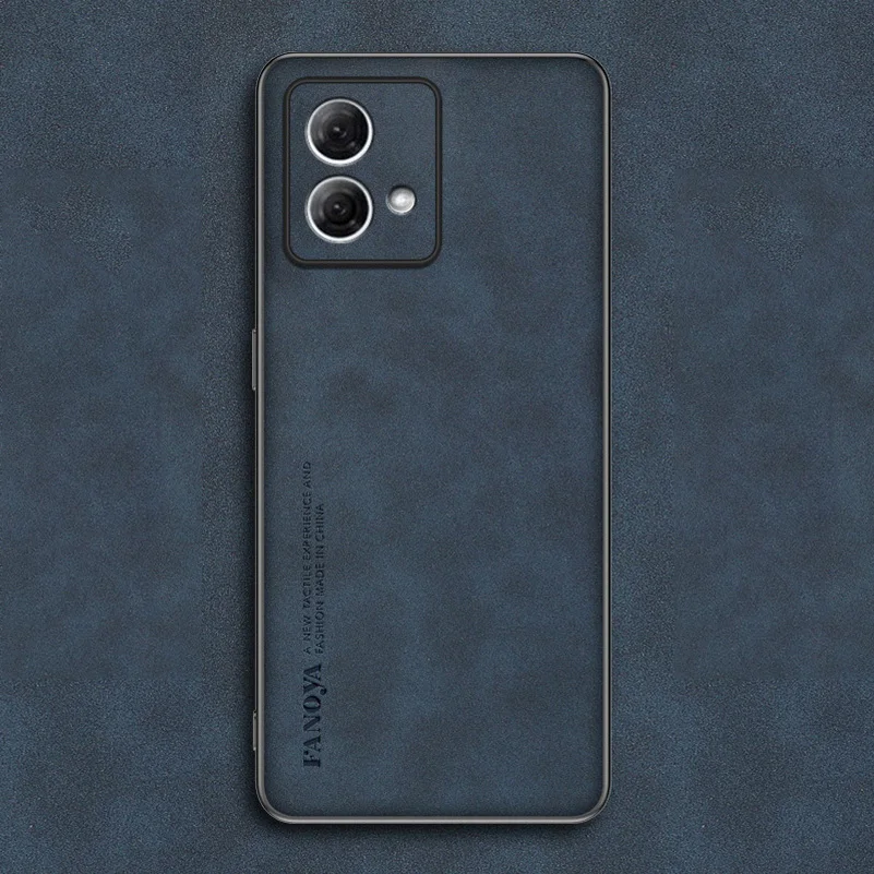 Husă din piele naturală, confortabilă, din piele întoarsă, pentru G84 G200 Moto 40 Edge Ultra 30 Fusion X30 Pro S30, husă de protecție cu lentilă moale_voghion.com