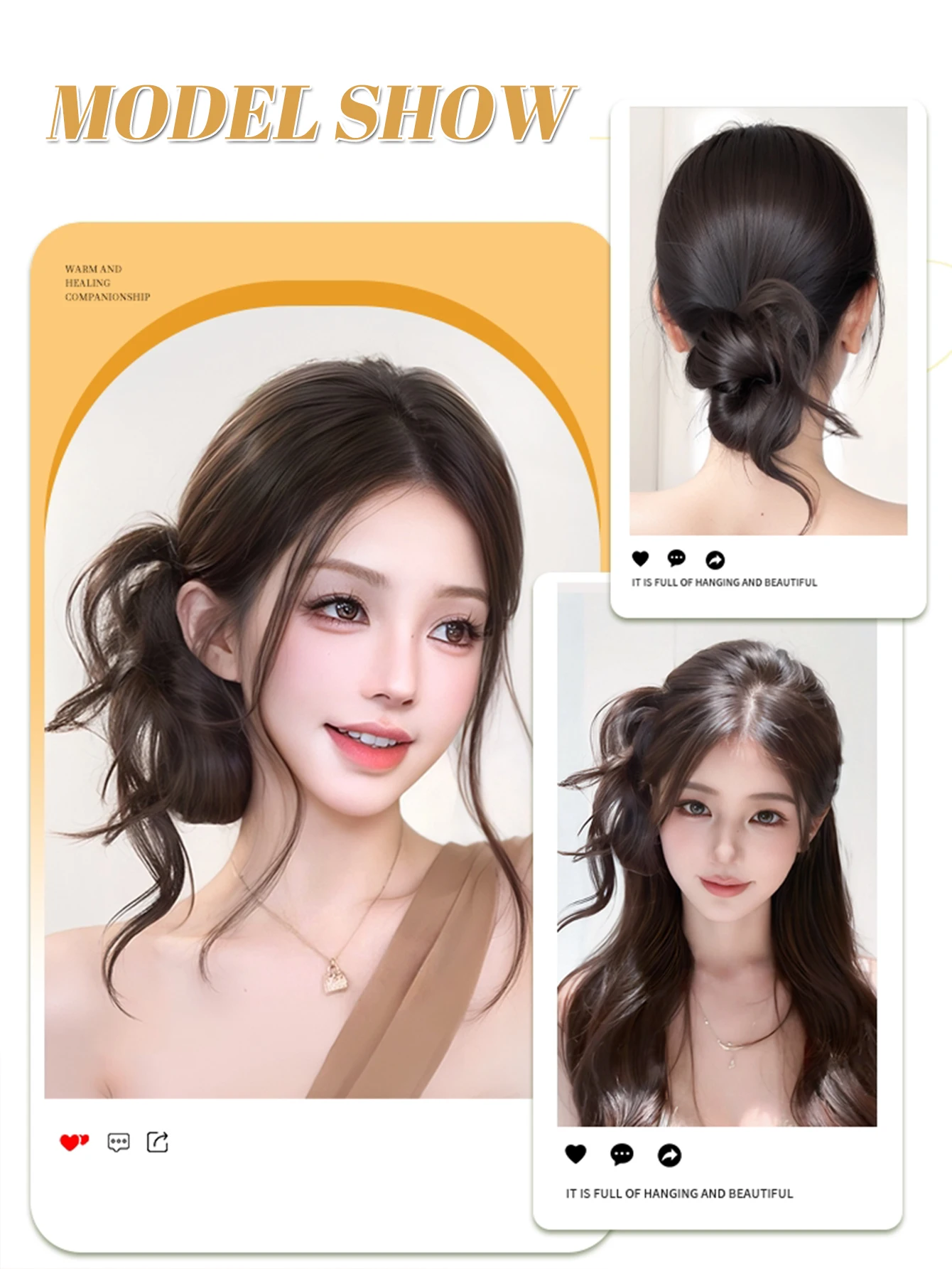 Synthetic Feather Hair Clip for Women
