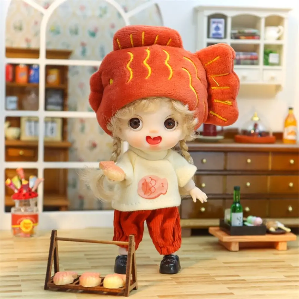 Movable Joints Ob11 Doll with Clothes Adjustable 14CM Obitsu 11 Clothes Dolls Kawaii Mini Ob11 Bjd Doll Girls 3