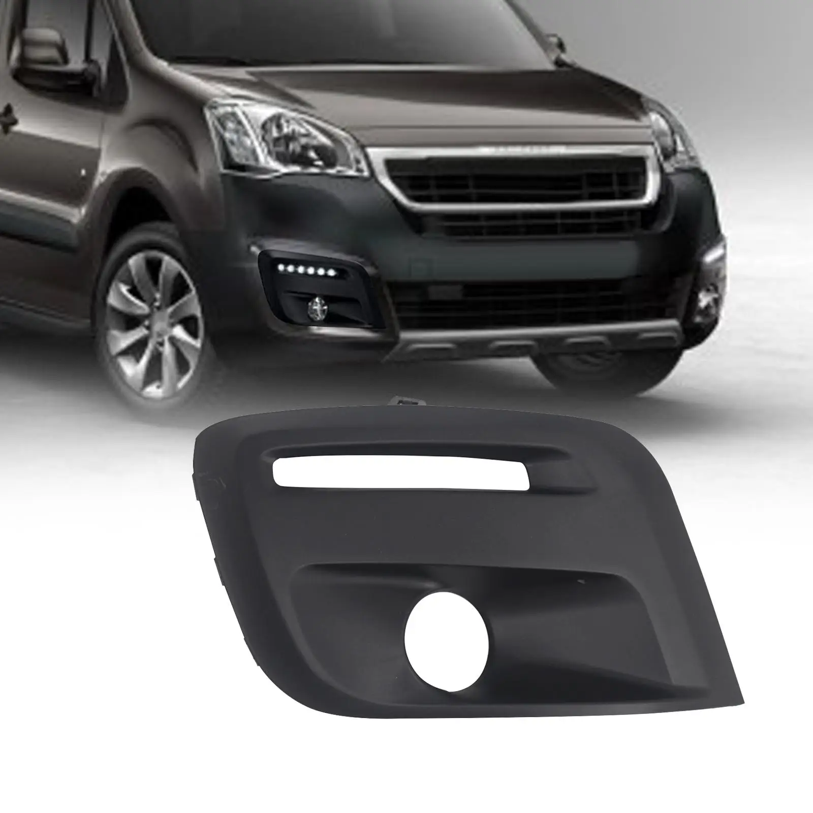 Front Bumper Foglight Grille Right Side Protector Cover for Citroen Berlingo 2015