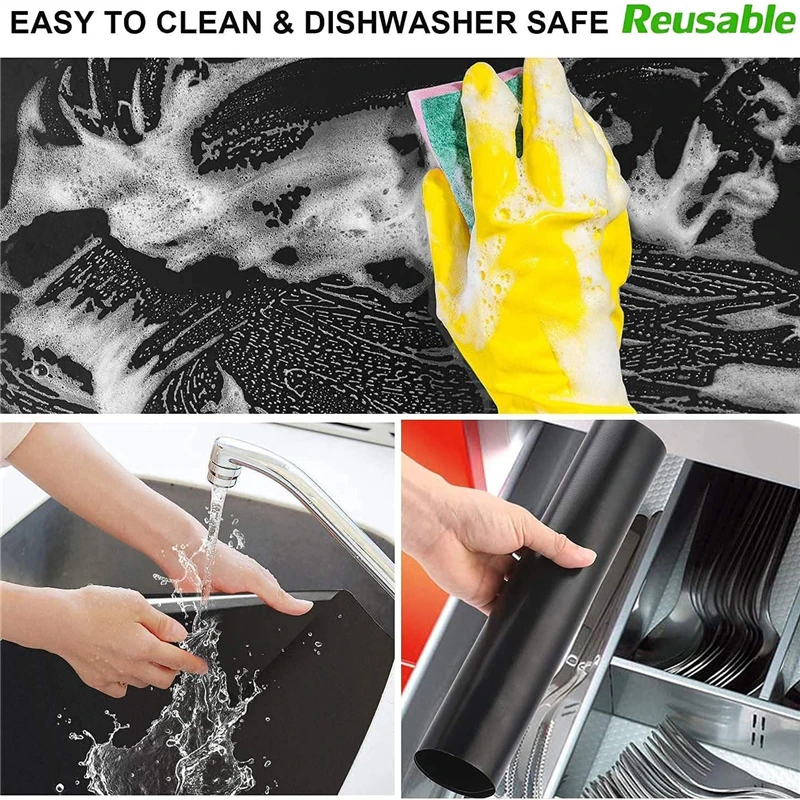 1/2pcs BBQ Grill Mat Non-stick Reusable Barbecue Baking Mats Pad Heat Resistance Grilling Sheet Liners Kitchen Cooking Oven Tool