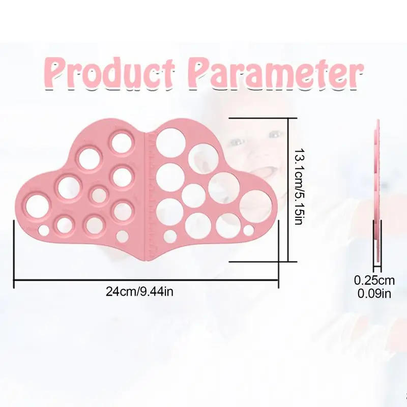 Nipple Rulers for Flange Sizing Breast Measuring Tool Soft Silicone Breast Pump Accessories for New Mothers babies feeding