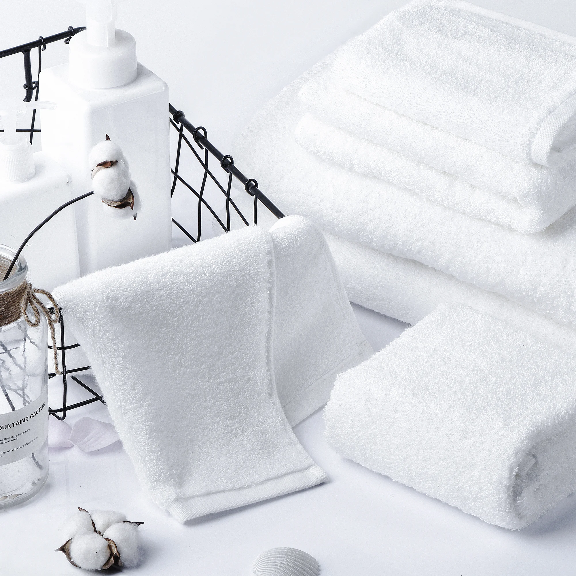 SEMAXE Luxury Bath Towel Set,2 Large Bath Towels,2 Hand Towels,2