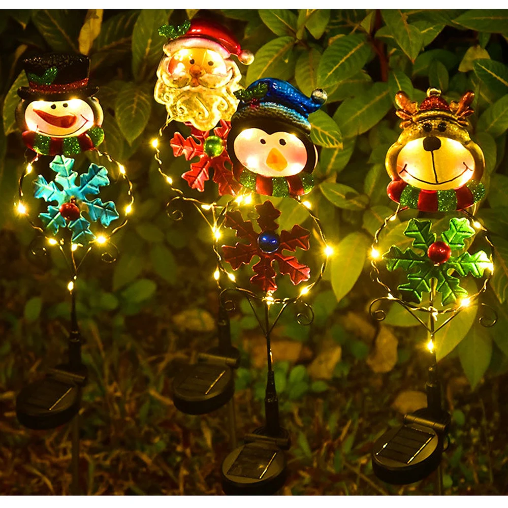 

2024 Christmas Snowman Decoration Light Solar LED Garden Waterproof Light Outdoor Lawn Landscape Underground Lantern Nightlight