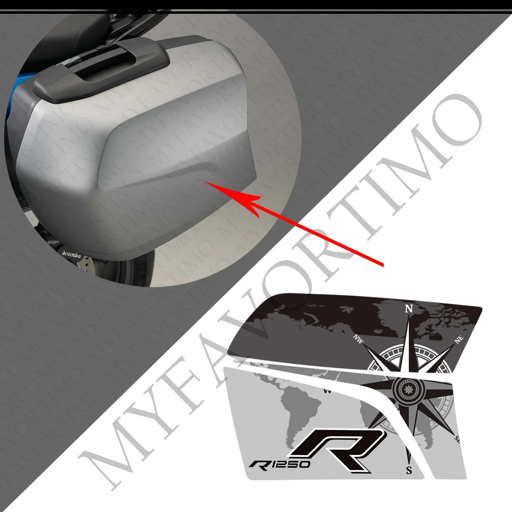 R R1200 R1250 Per Bmw R1200R R1250R R 1200 1250 Tank Pad Trunk Valigie Valigie Panniers Adesivi Decalcomanie 2021 2022 2023
