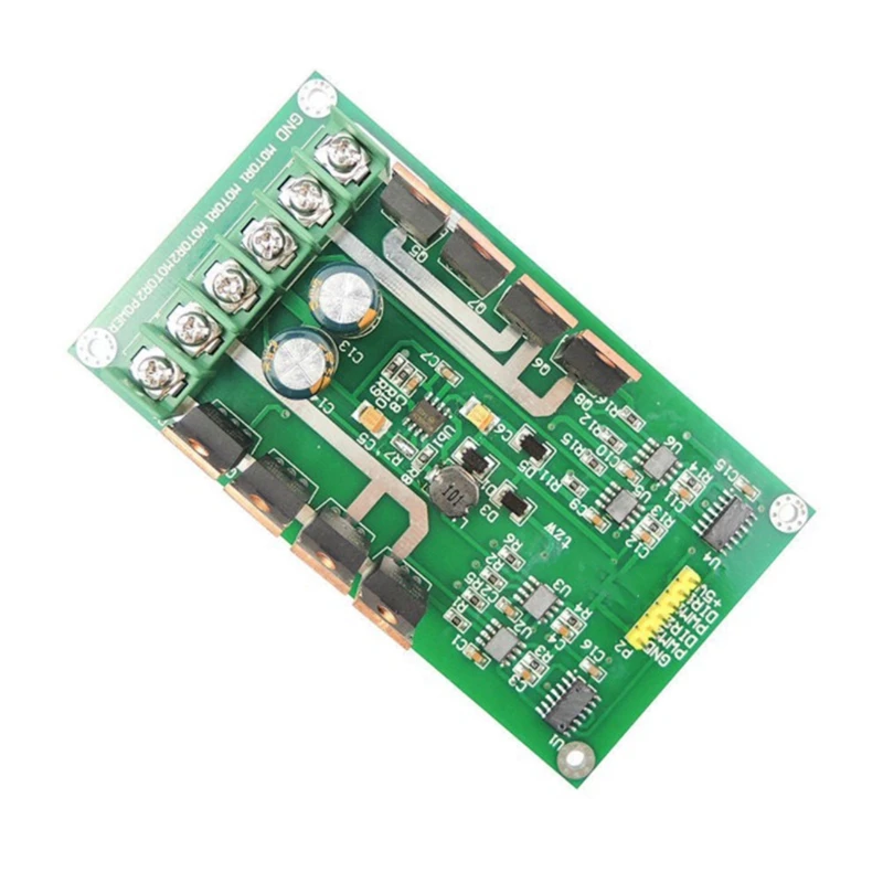 듀얼 DC 모터 드라이버 보드, H 브리지 PWM DC 모터 드라이브 모듈, MOSFET IRF3205, 12V, 24V, 10A, 피크 30A, 브레이크 기능 포함