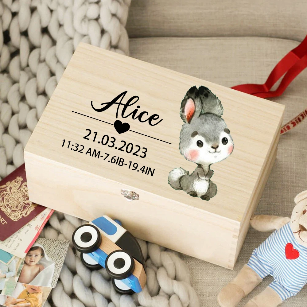 Wooden Storage Box Wooden Memorial Box Baby Memory Box Newborn Baby Gift Personalised Infant Memory