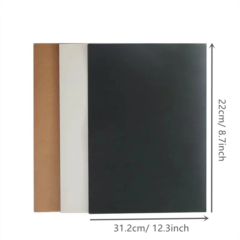 10pcs Two-Pocket File Folders A4 Kraft Paper File Cover Report Project Document Holder Presentation Folder School Office