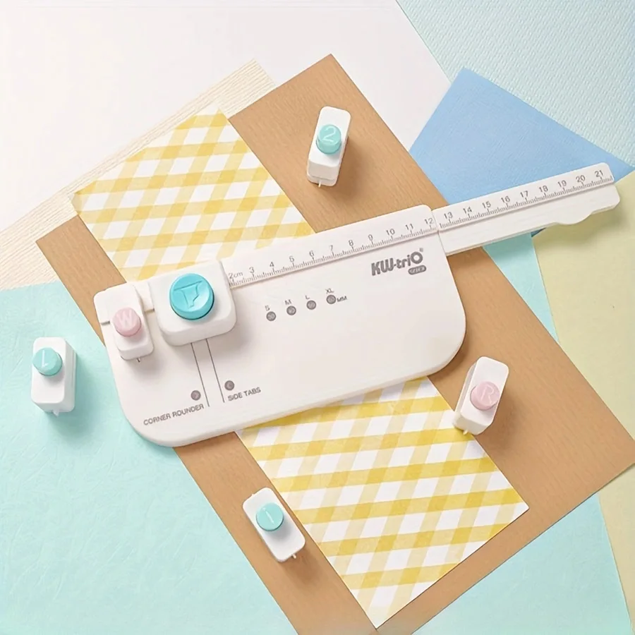 1pc divider line round corner DIY production board, multi-function divider page,DIY bookmark index tag punch - office - 2