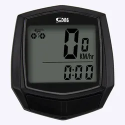 Waterproof Wired Bicycle Odometer & Speedometer with Stopwatch Functionality (540006-1PC)
