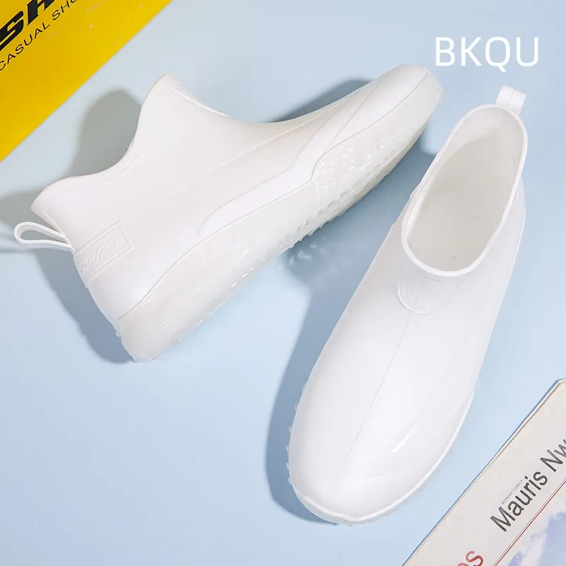 

Men's Rain Boots Wear-Resistant Trendy All-match Outdoor Lightweight Round Toe Platform Comfortable Boots Spring Autumn Main