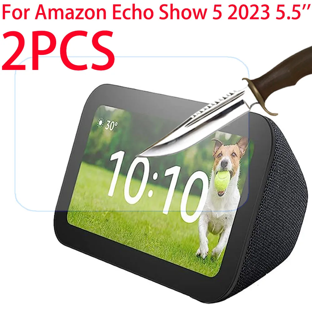 2 Pezzi Per Amazon Echo Show 5 2023 Proteggi Schermo In Vetro Temperato Da 5.5 Pollici Per Echo Show 5 3 ° Schermo Protettivo Da 5.5''
