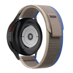 22mm Nylon Sport Easy Fit Watch Strap - Versatile and Comfortable Bracelet Accessory for 22mm (Gray Blue)