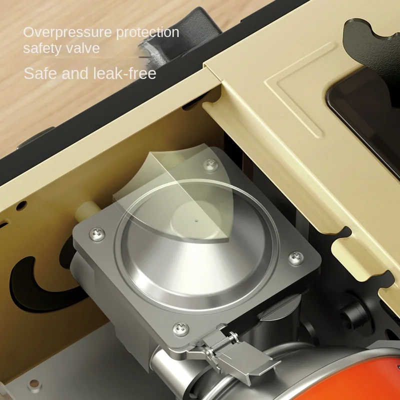 1 Outdoor Stove, Khaki Card Stove, Camping Card Portable Suitable For Outdoor Camping Garden Kitchen
