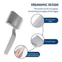 Men's Gradient Hairstyle Comb Hair Cutting Tool Professional Hair Comb Styling Tools Men Flat Top Guide Comb Haircut Clipper 1