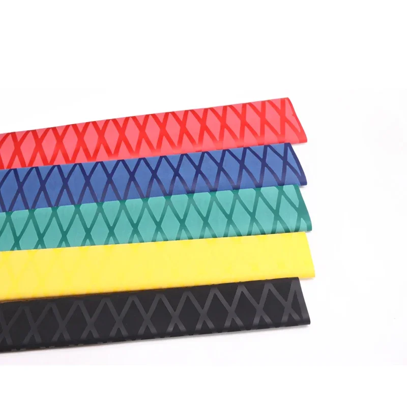 Heat Shrink Tube Dia 15/18/20/22/25/28/30/35/40/45/50mm Non Slip Heat Shrink Tube Anti-slip Fishing Rod Wrap DIY Electrical Insulation Waterproof