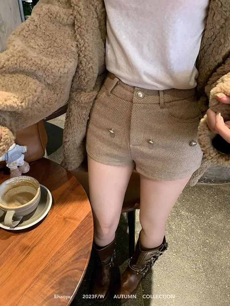 Kpop Plaid Skirt New Design High Waist Removable Pleated Skirt Gyaru Clothes Luxury Streetwear Autumn Winter