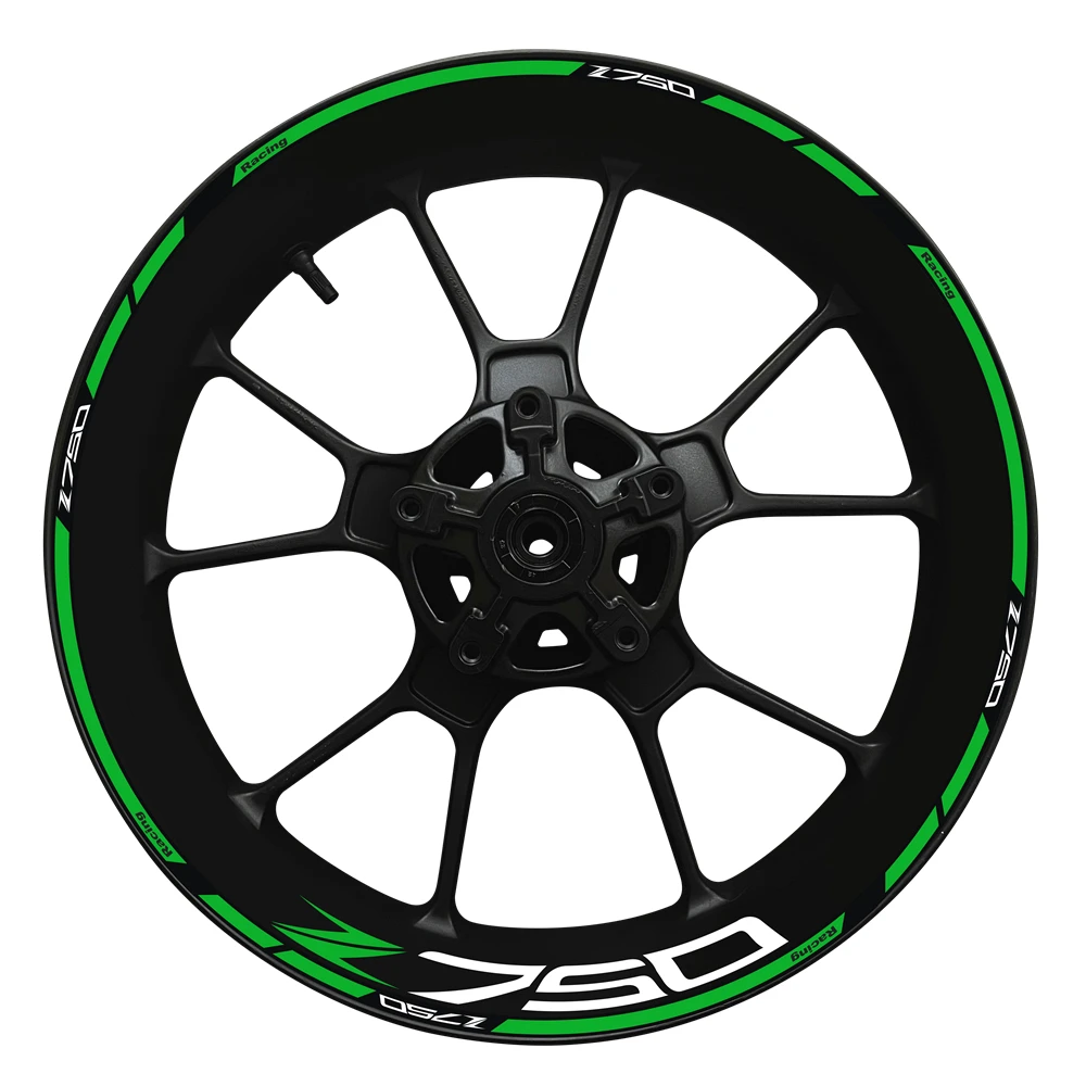 

Полный комплект для мотоцикла Kawasaki Z750, новые узоры, 17 дюймов, внутренняя и внешняя ступицы колеса Z 750, наклейка с логотипом, обод, светоотражающие наклейки