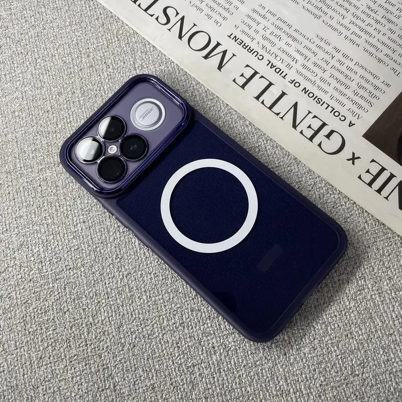 Transparent Magnetic Phone Case with Built-in HD Lens Protection and Cushioning