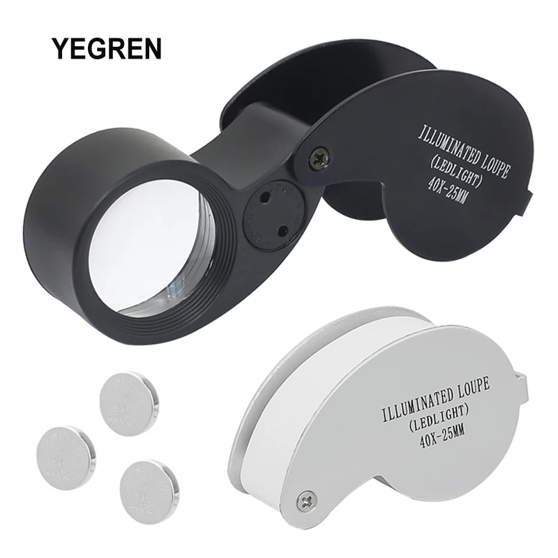 Buy Wholesale China Metal Jewelry Magnifying Glass Jewelers Eye Tool  Jewellery Folding Loupe Glass Lens Magnifying & Magnifier Glass at USD 3.44