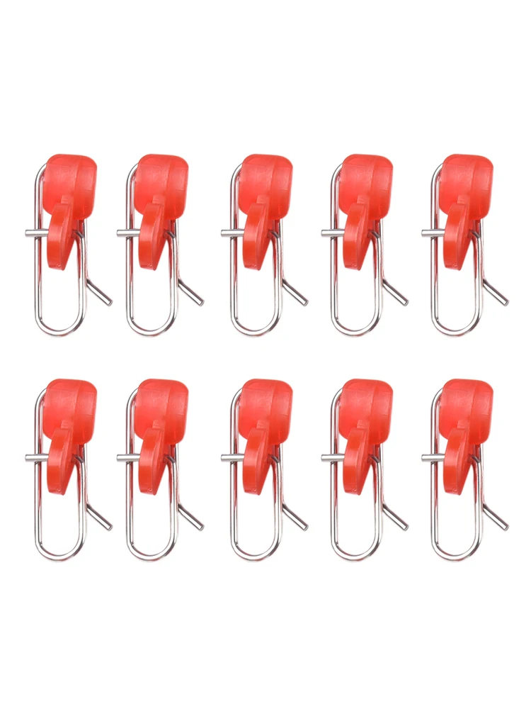 10pcs Stainless Steel Sea Fishing Bait Clip HookBait Release Clip 10pcs Stainless Steel Sea Fishing Bait HookBait Release