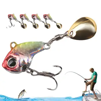 5pcs /set Fishing Lures VIB Tail Spinners Bait For Saltwater Bass Lures Fishing Jig Crankbait With Hooks Fishing Spinner Blade 2