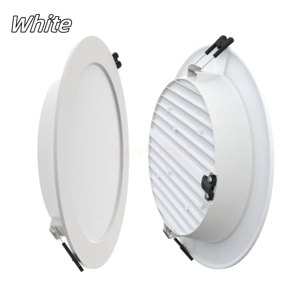 LED 천장 램프 매입형 다운라이트 패널 조명, 실내 조명, 홈 장식, 사무실, 블랙, 화이트, 220V, 110V