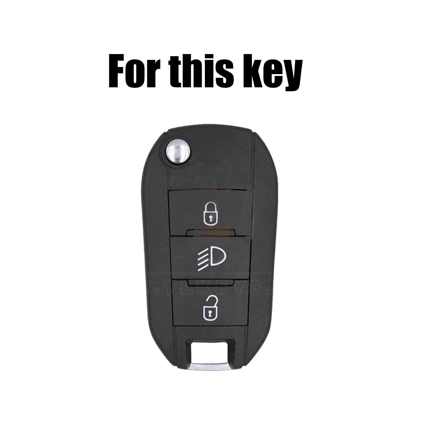 Silicone Key Car Remote Cover Shell Case Key Chain Holder Protector For Peugeot 308 Citroen C3 C4 Cactus C6 Berlingo key case key case cover car key shell car key chain