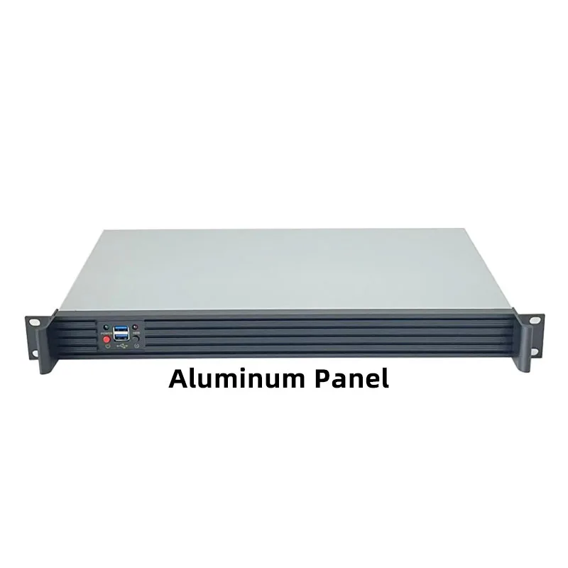 1U 랙 마운트 미니-ITX 산업용 제어용 숏 섀시 250mm 네트워크 서버 케이스 (HTPC용 팬 포함)