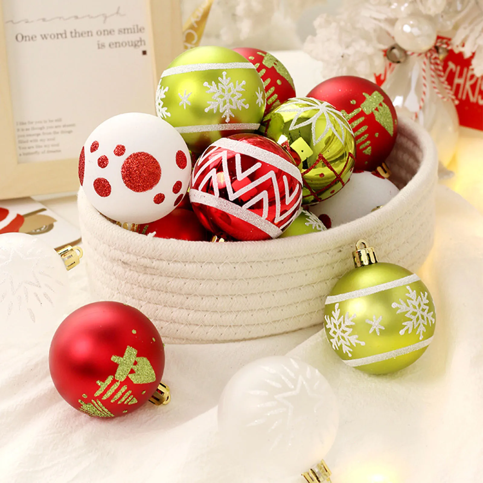 

New Christmas Ball Decoration Christmas Tree Ornaments For Home Decor Halloween New Year Wedding Navidad Pendant Ball Ornament