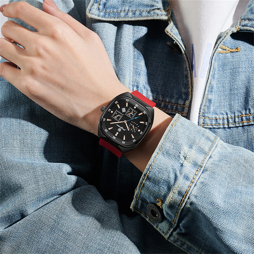 Women's Large Dial Minimalist Watch With Silicone Strap Elegant Quartz Wristwatch For Student Fashion Casual Ladies_voghion.com