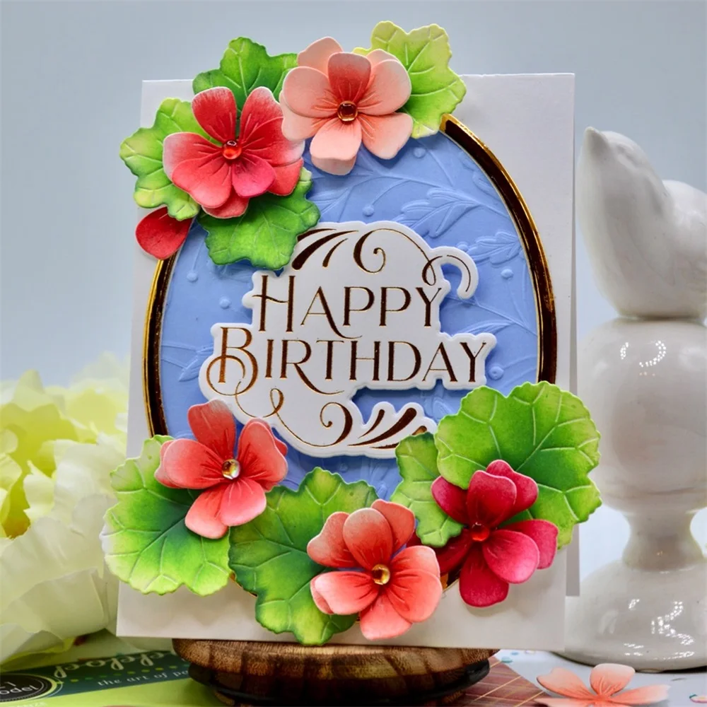 3D Embossing Folder Vintage Blossom Leaves Tree Fishes Shell Pattern Background for DIY Adding Texture Paper Card Craft Making